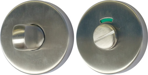 Κουμπί κλειδώματος πόρτας ανοξείδωτο για τουαλέτες δημόσιας χρήσης μέ ένδειξη ελεύθερο - κατειλημμένο
